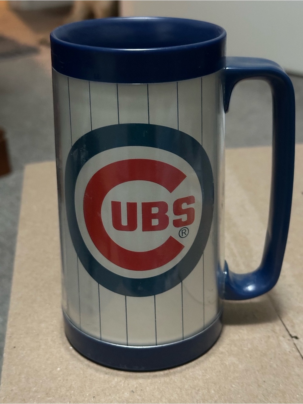 Chicago Cubs Insulated Travel Mug - Navy Blue and Red